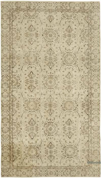 Vintage Turkish Hand-Knotted Rug - 4' 10" x 8' 5" (58" x 101")