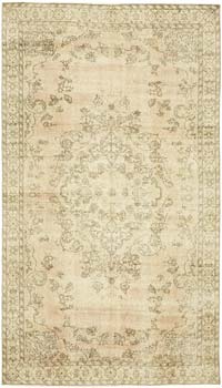 Vintage Turkish Hand-Knotted Rug - 4' 11" x 8' 8" (59" x 104")