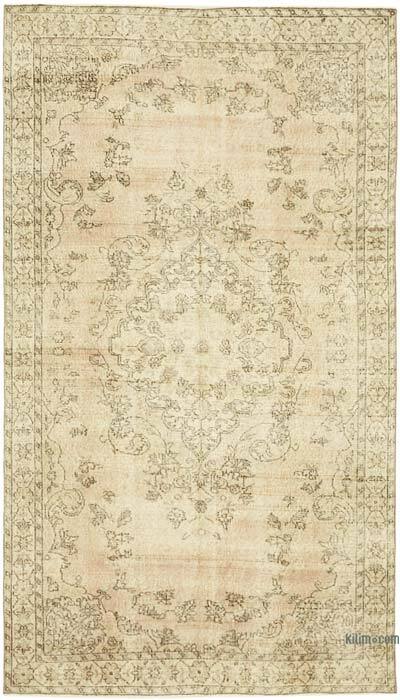 Vintage Turkish Hand-Knotted Rug - 4' 11" x 8' 8" (59" x 104")