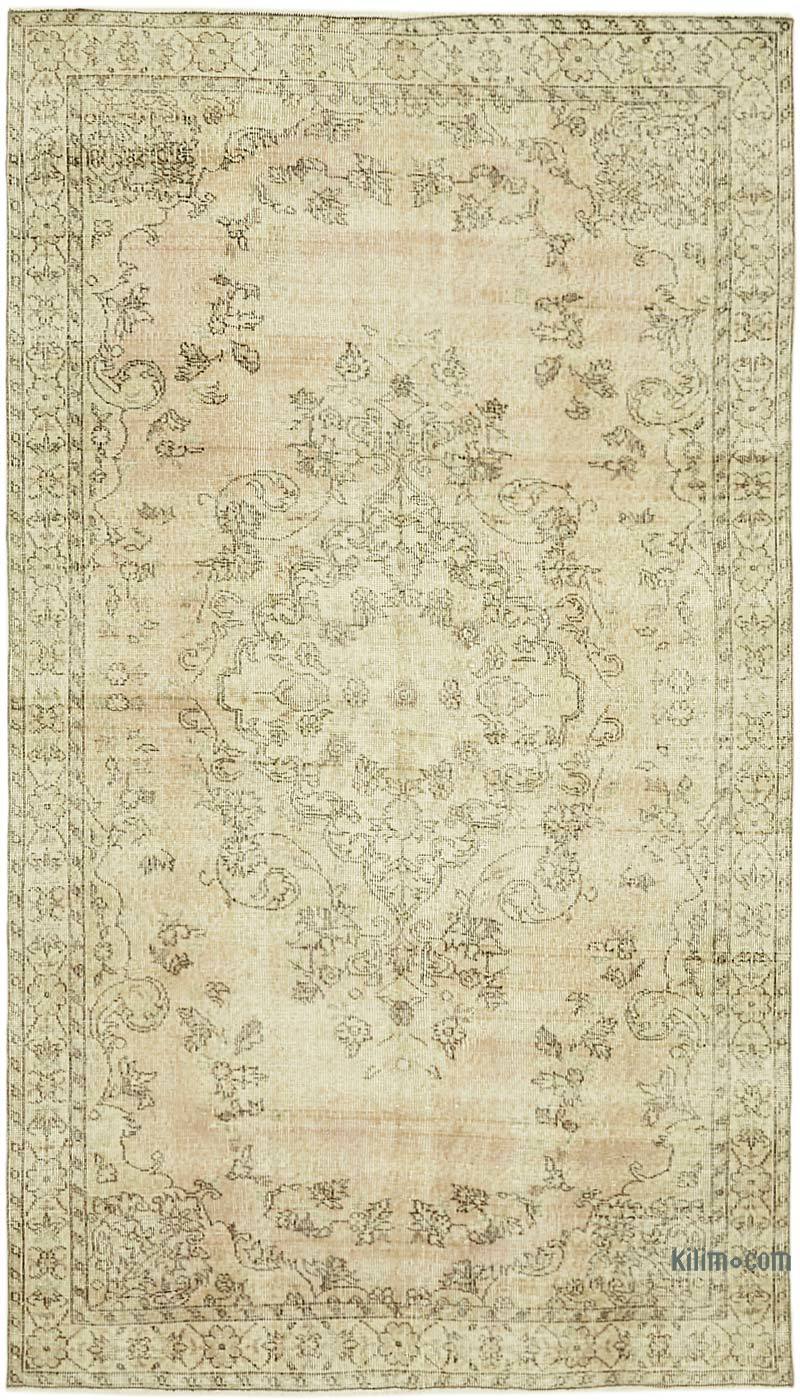 Vintage Turkish Hand-Knotted Rug - 4' 11" x 8' 8" (59 in. x 104 in.) - K0059897