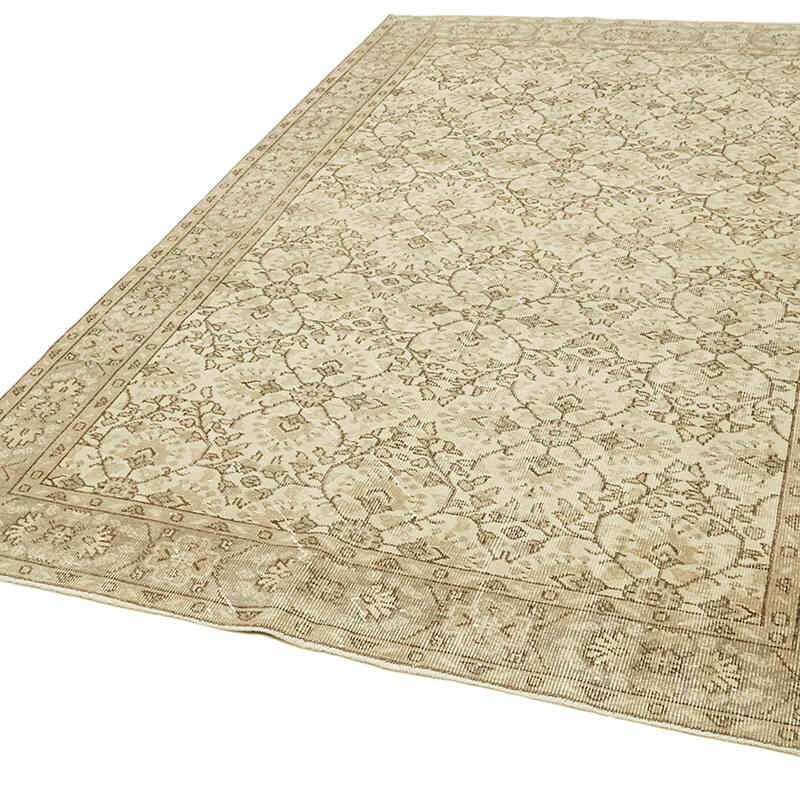 Vintage Turkish Hand-Knotted Rug - 5' 6" x 8' 8" (66" x 104") - K0059898