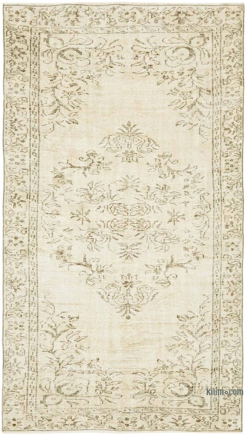Alfombra Vintage Turca Anudada a Mano - 153 cm x 272 cm - K0059899