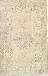 Vintage Turkish Hand-Knotted Rug - 5' 9" x 9' 3" (69" x 111")