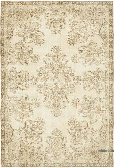 Alfombra Vintage Turca Anudada a Mano - 193 cm x 283 cm