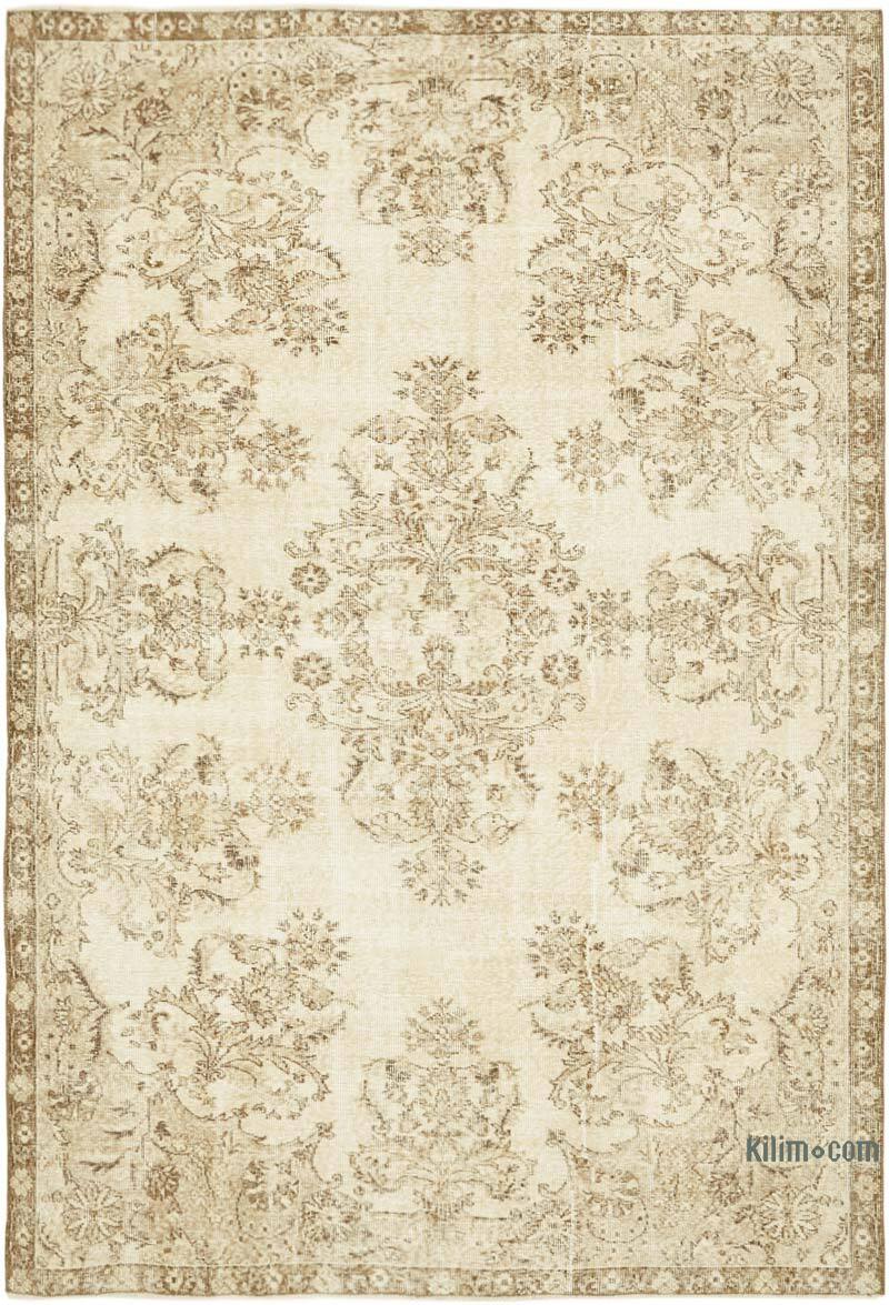 Alfombra Vintage Turca Anudada a Mano - 193 cm x 283 cm - K0059909
