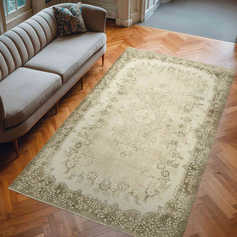 Vintage Turkish Hand-Knotted Rug - 5' 9" x 9' 7" (69" x 115") - K0059911