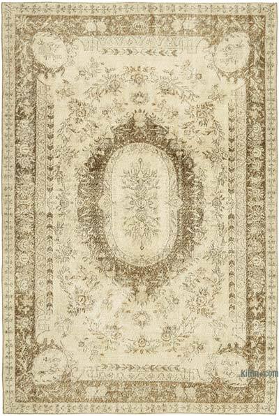 Vintage Turkish Hand-Knotted Rug - 6' 9" x 9' 10" (81" x 118")