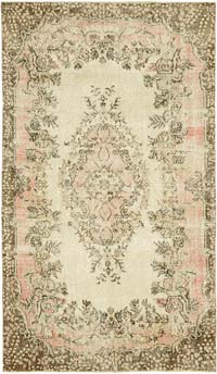 Alfombra Vintage Turca Anudada a Mano - 165 cm x 285 cm