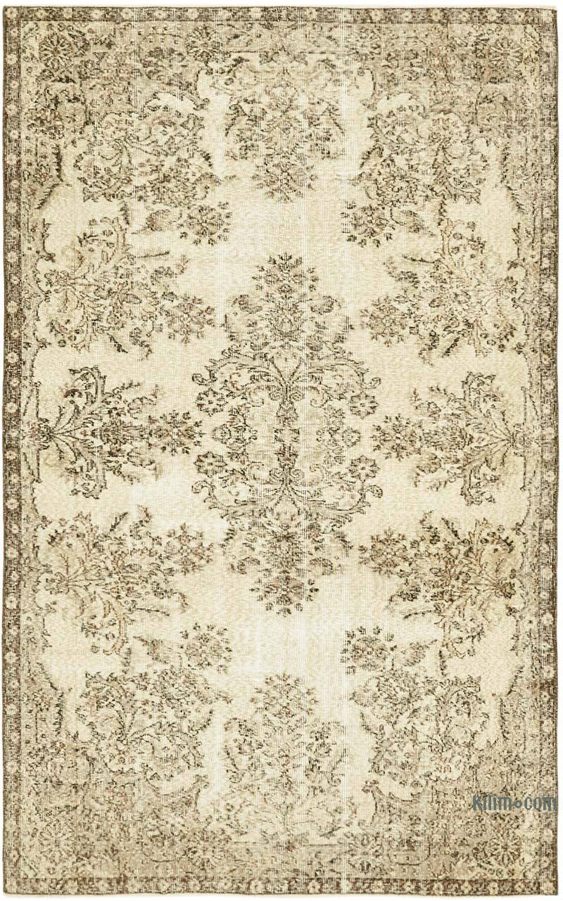 Alfombra Vintage Turca Anudada a Mano - 161 cm x 255 cm - K0059926