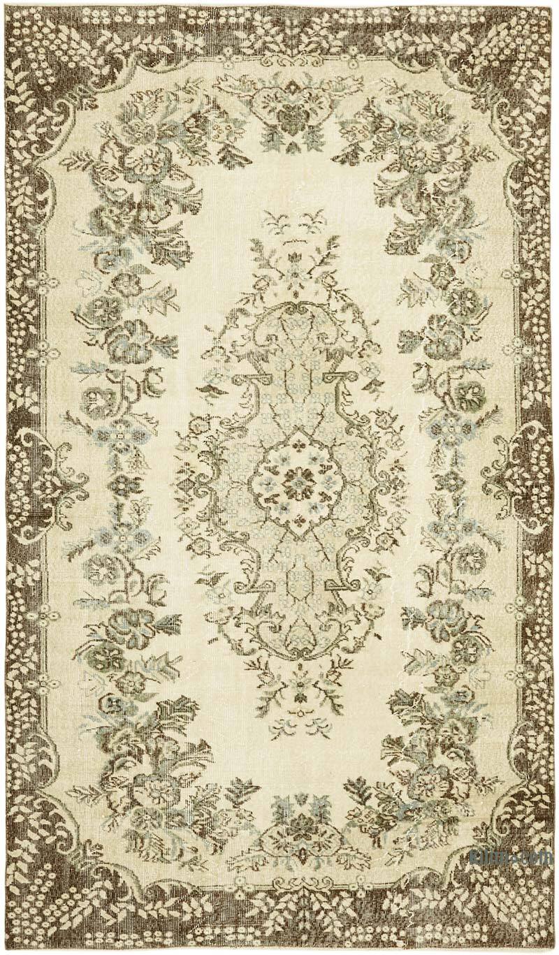Alfombra Vintage Turca Anudada a Mano - 169 cm x 288 cm - K0059928
