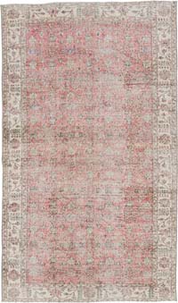 Vintage Turkish Hand-Knotted Rug - 5' 5" x 9' 2" (65" x 110")
