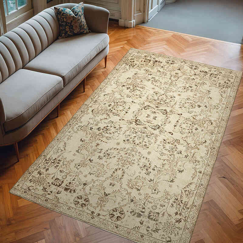 Vintage Turkish Hand-Knotted Rug - 6' 2" x 10' 1" (74" x 121") - K0059932