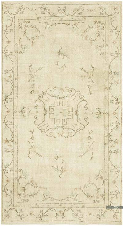 Vintage Turkish Hand-Knotted Rug - 5' 3" x 9' 6" (63" x 114")