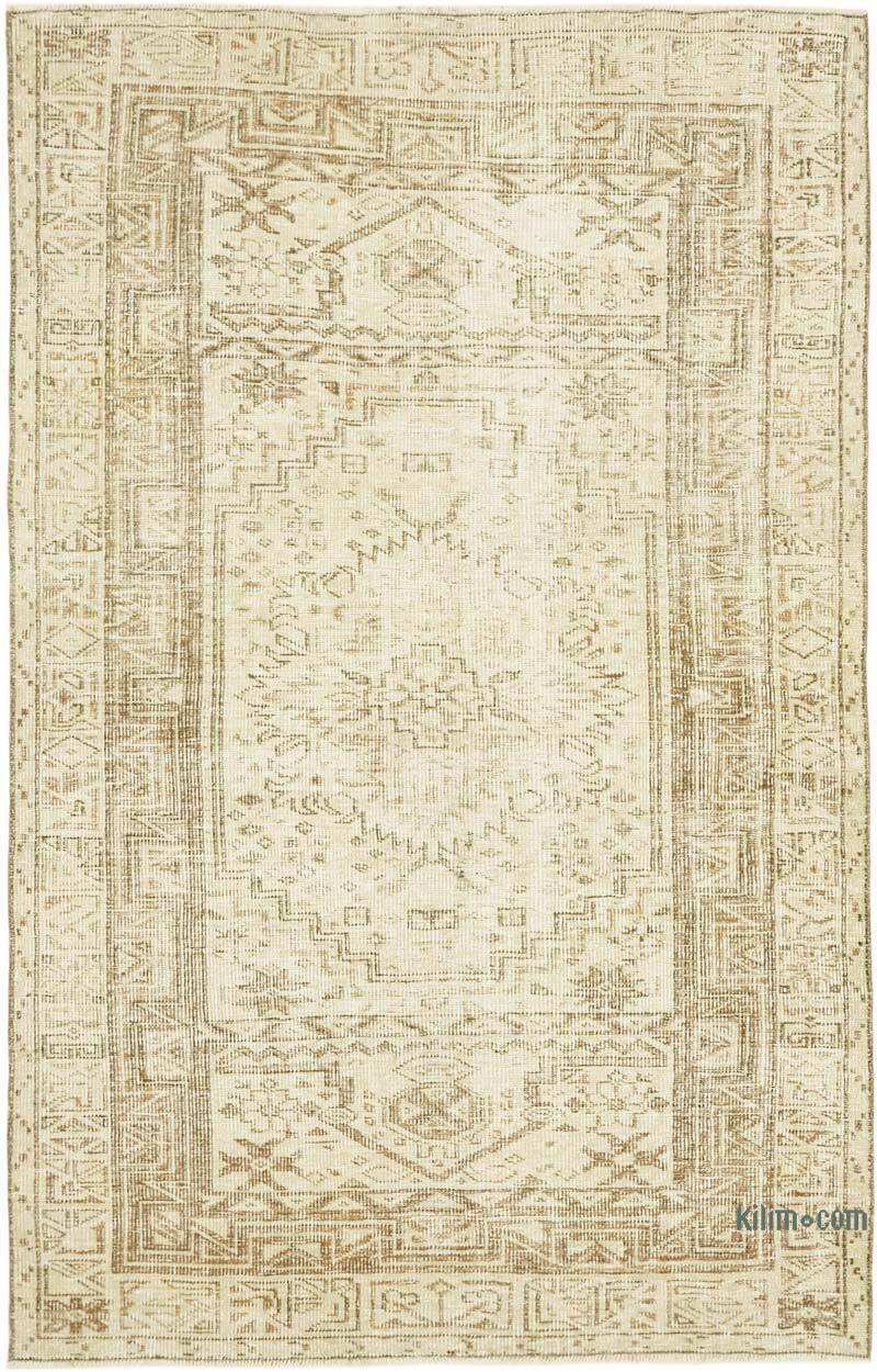 Vintage Turkish Hand-Knotted Rug - 5' 3" x 8' 2" (63" x 98") - K0059945