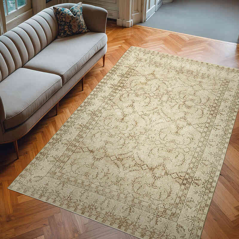 Vintage Turkish Hand-Knotted Rug - 6' 9" x 10' 5" (81" x 125") - K0059951