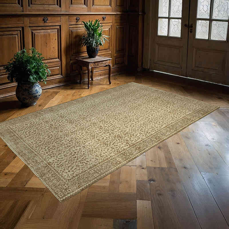 Alfombra Vintage Turca Anudada a Mano - 166 cm x 266 cm - K0059988