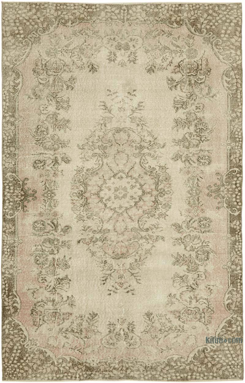 Alfombra Vintage Turca Anudada a Mano - 170 cm x 262 cm - K0059989