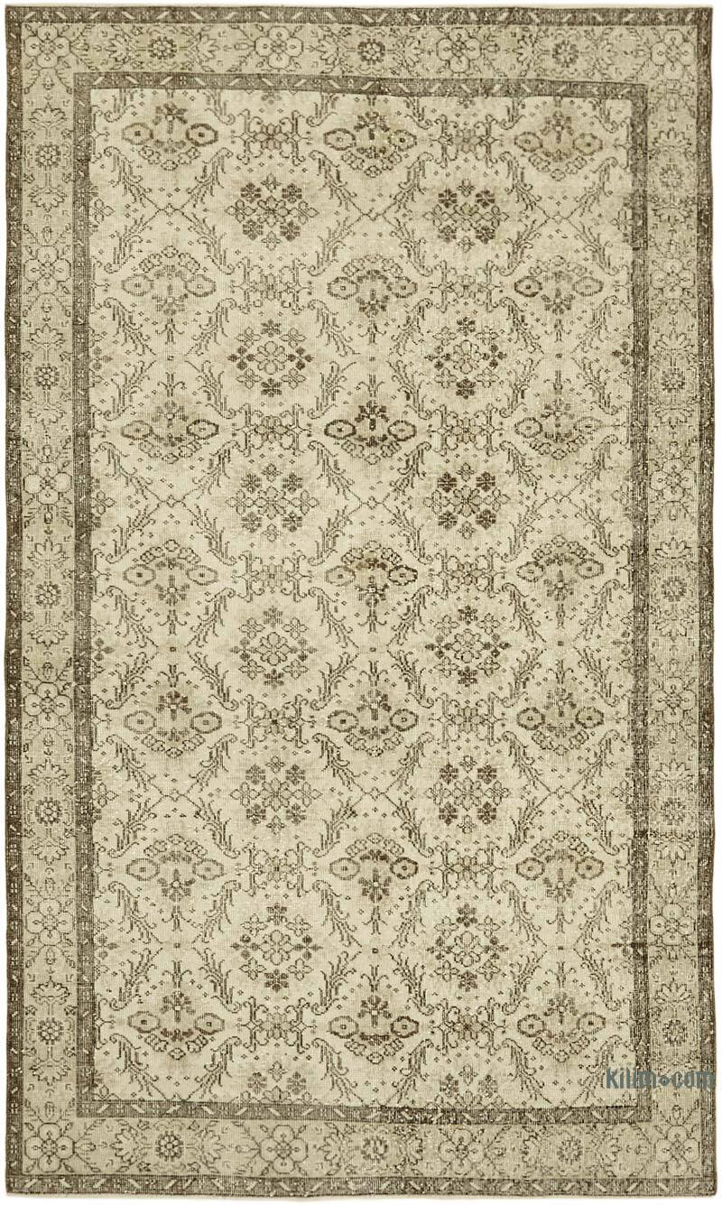 Alfombra Vintage Turca Anudada a Mano - 174 cm x 284 cm - K0060011