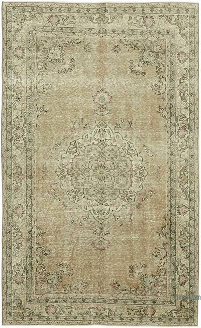 Vintage Turkish Hand-Knotted Rug - 4' 7" x 7' 5" (55 in. x 89 in.)