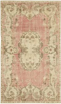 Vintage Turkish Hand-Knotted Rug - 5' 7" x 9' 7" (67" x 115")