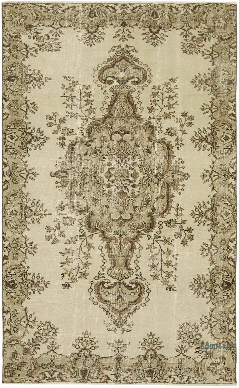Vintage Turkish Hand-Knotted Rug - 5' 2" x 8' 5" (62" x 101") - K0060031