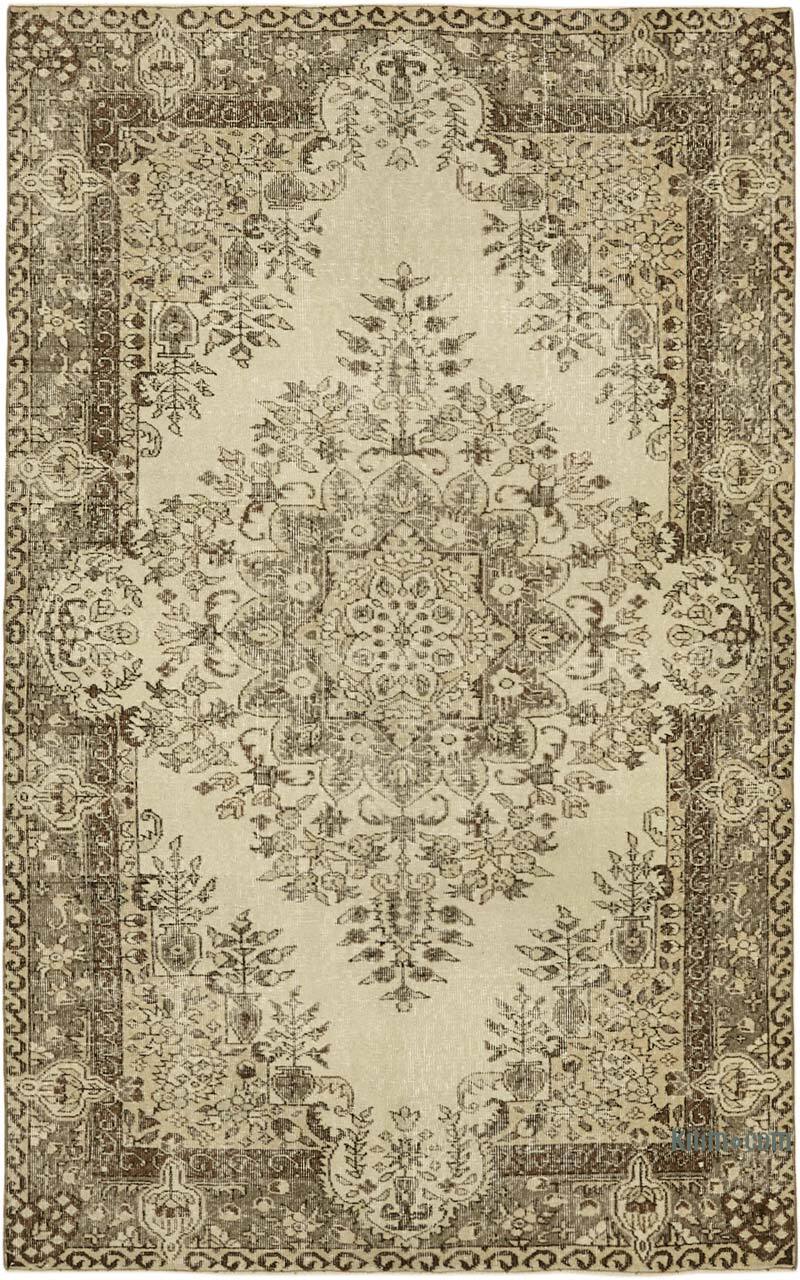 Vintage Turkish Hand-Knotted Rug - 5' 6" x 8' 7" (66" x 103") - K0060036