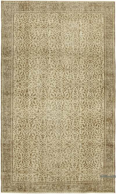 Vintage Turkish Hand-Knotted Rug - 5' 5" x 9'  (65" x 108")