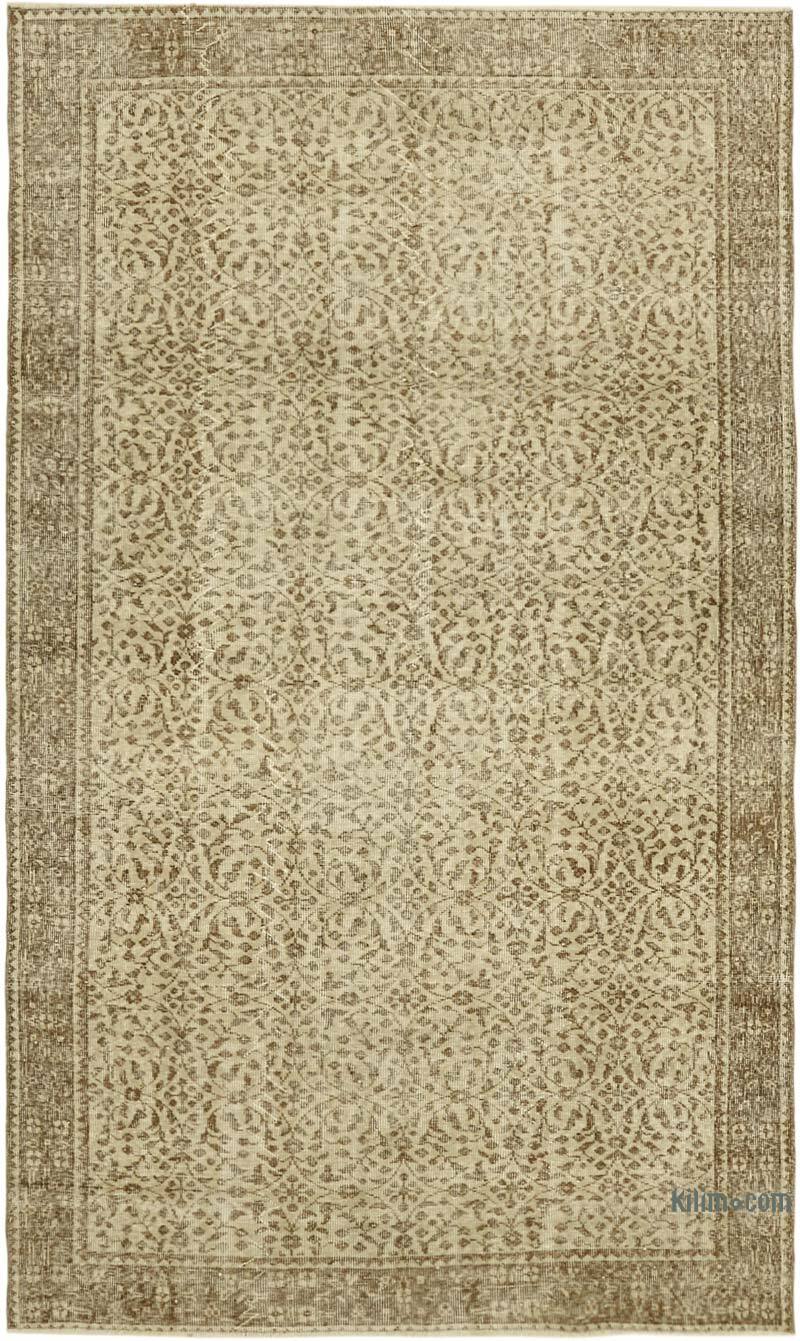 Vintage Turkish Hand-Knotted Rug - 5' 5" x 9'  (65" x 108") - K0060051