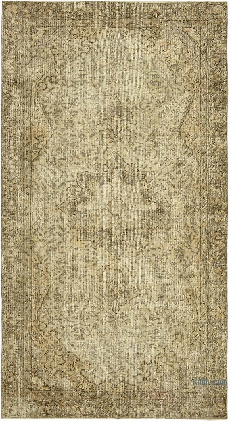 Vintage Turkish Hand-Knotted Rug - 4' 8" x 8' 5" (56" x 101") - K0060052