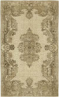 Vintage Turkish Hand-Knotted Rug - 5' 7" x 9' 2" (67" x 110")