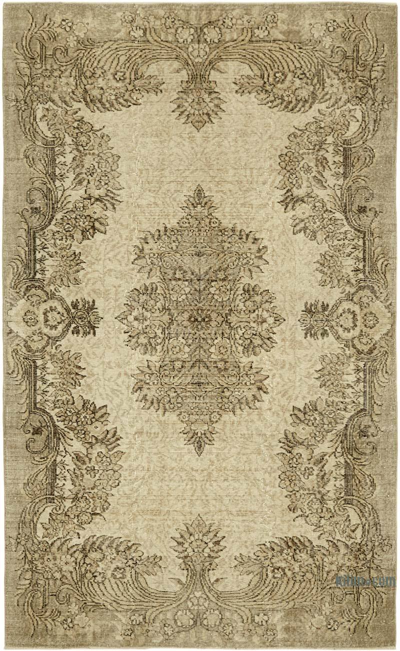 Alfombra Vintage Turca Anudada a Mano - 171 cm x 279 cm - K0060054