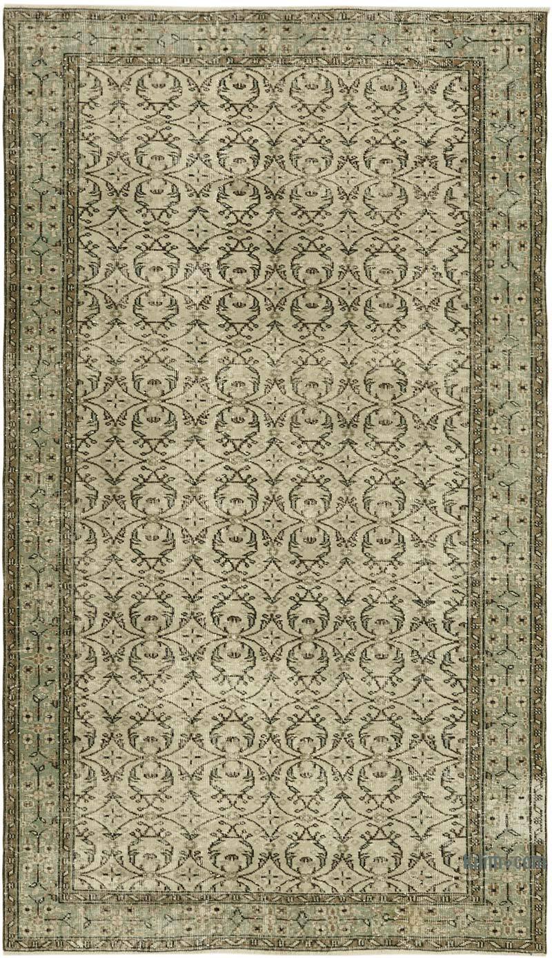 Alfombra Vintage Turca Anudada a Mano - 167 cm x 288 cm - K0060057