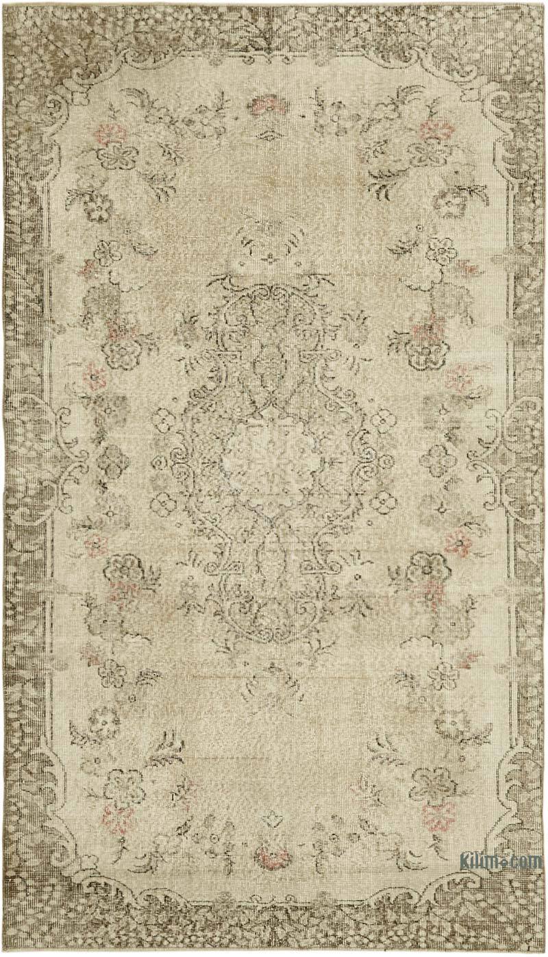 Vintage Turkish Hand-Knotted Rug - 5' 2" x 8' 11" (62" x 107") - K0060063