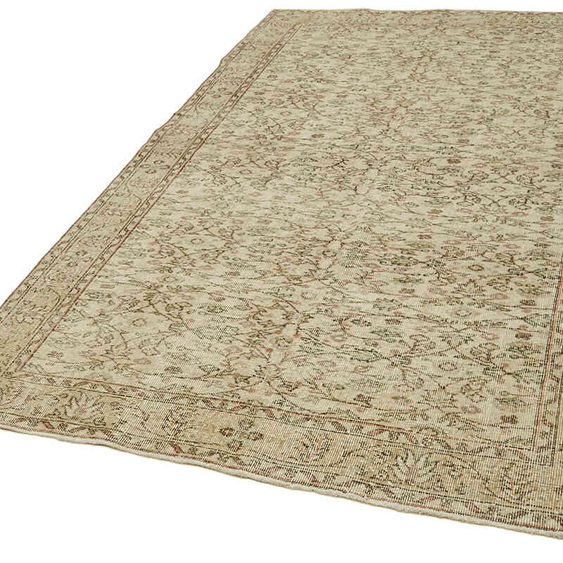 Alfombra Vintage Turca Anudada a Mano - 158 cm x 260 cm - K0060066