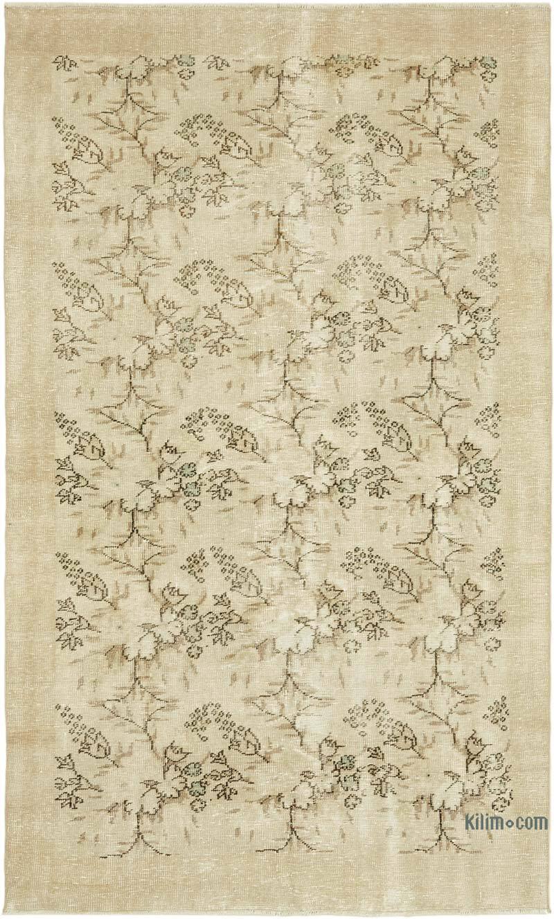 Alfombra Vintage Turca Anudada a Mano - 163 cm x 270 cm - K0060073