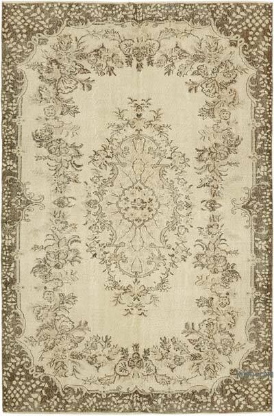 Alfombra Vintage Turca Anudada a Mano - 204 cm x 304 cm