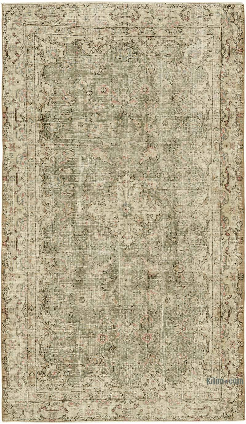 Alfombra Vintage Turca Anudada a Mano - 148 cm x 252 cm - K0060082