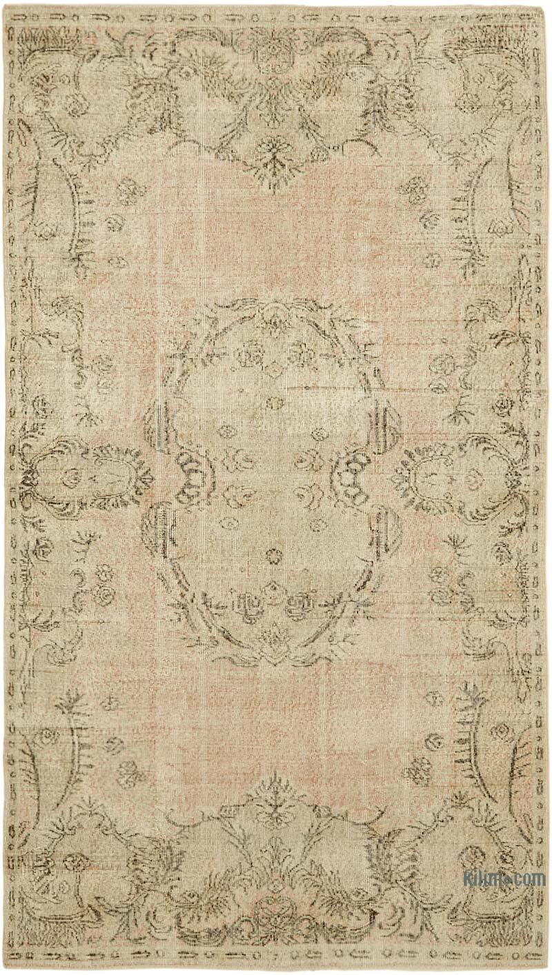 Vintage Turkish Hand-Knotted Rug - 5' 5" x 9' 5" (65" x 113") - K0060083