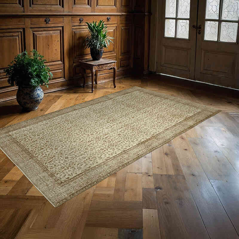 Vintage Turkish Hand-Knotted Rug - 5' 1" x 8' 6" (61" x 102") - K0060084