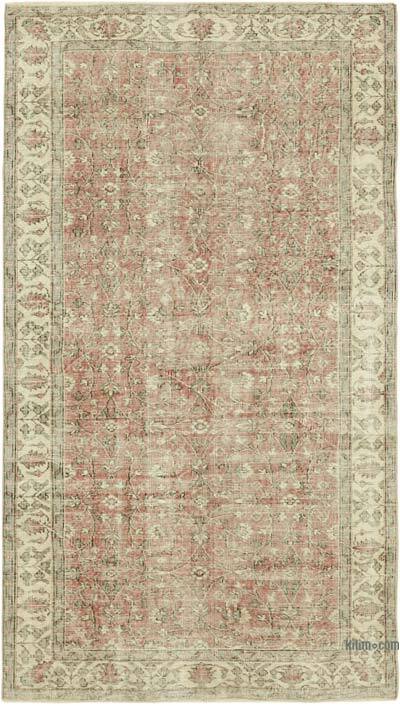 Alfombra Vintage Turca Anudada a Mano - 145 cm x 253 cm