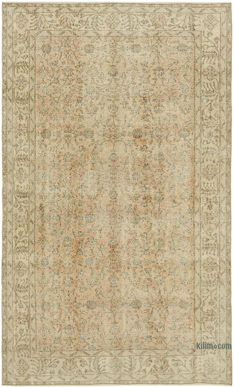 Alfombra Vintage Turca Anudada a Mano - 158 cm x 255 cm - K0060087