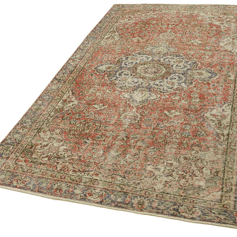 Vintage Turkish Hand-Knotted Rug - 4' 10" x 8' 7" (58" x 103") - K0060088