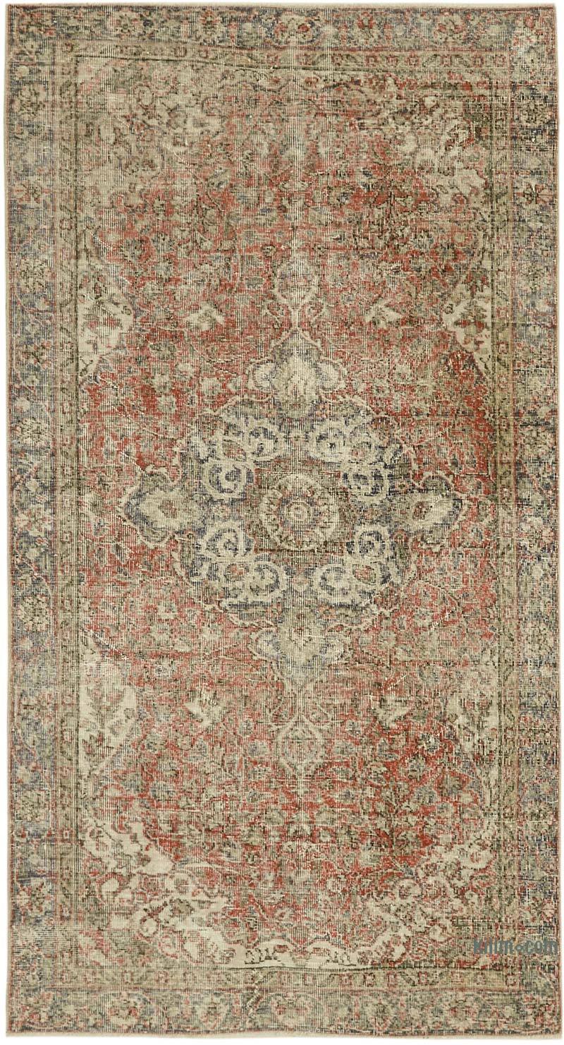 Vintage Turkish Hand-Knotted Rug - 4' 10" x 8' 7" (58" x 103") - K0060088