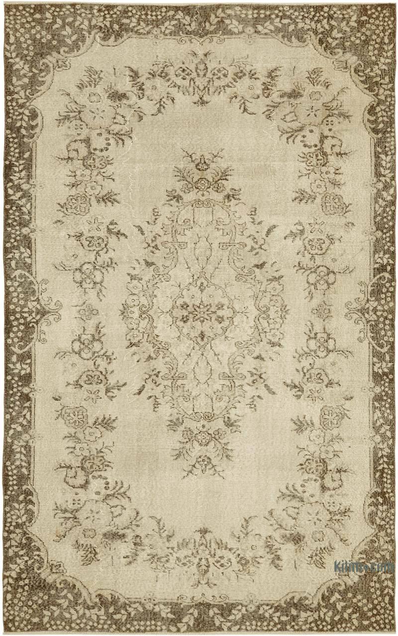 Vintage Turkish Hand-Knotted Rug - 6'  x 9' 7" (72" x 115") - K0060092