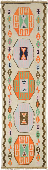 Vintage Anadolu Kilim Yolluk - 89 cm x 308 cm