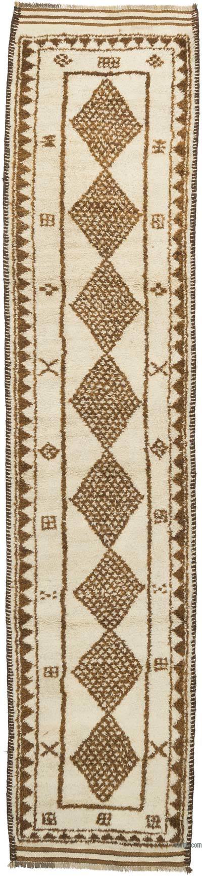 Alfombra Vintage de pasillo - 87 cm x 389 cm