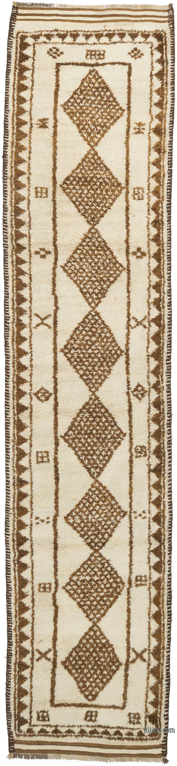 Alfombra Vintage de pasillo - 87 cm x 389 cm - K0060138
