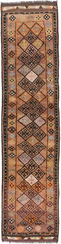Alfombra Vintage de pasillo - 87 cm x 356 cm