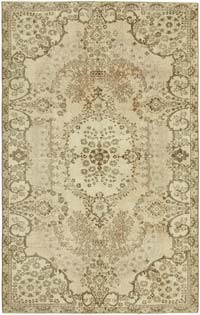 Vintage Turkish Hand-Knotted Rug - 5' 6" x 8' 10" (66" x 106")