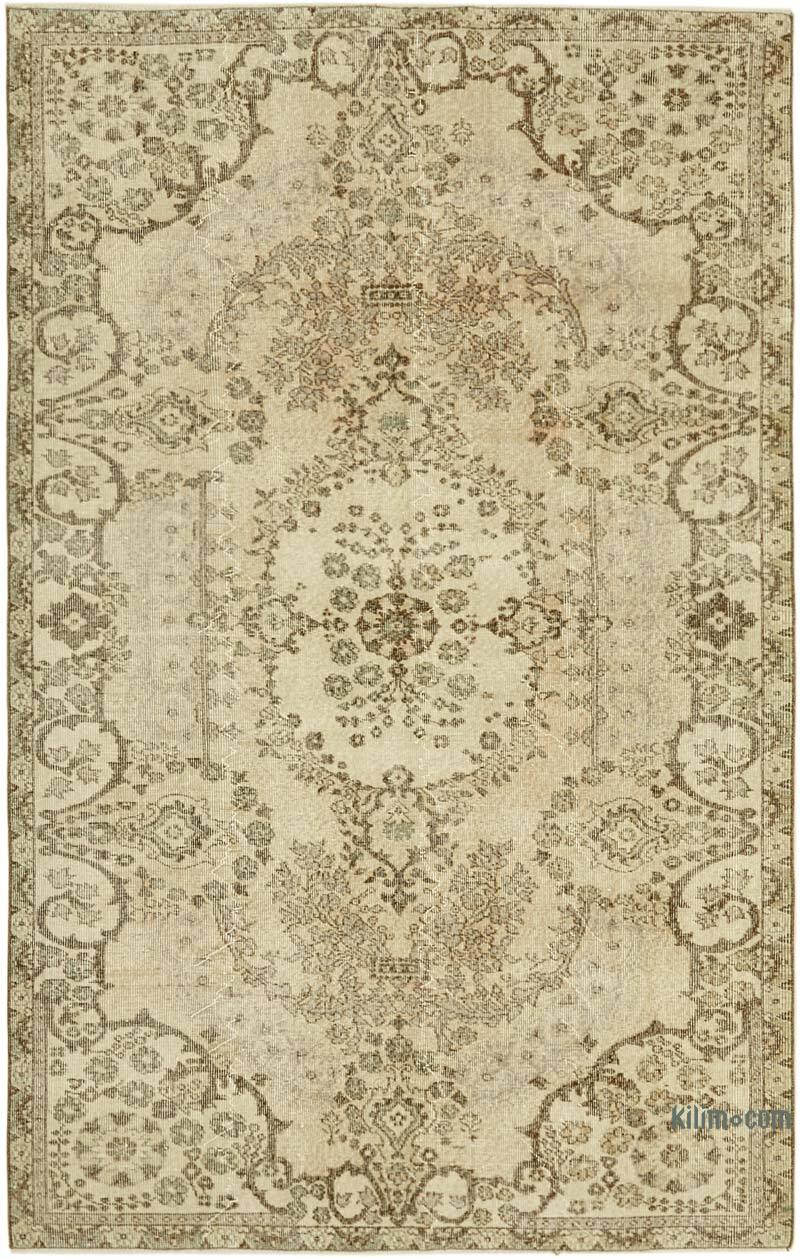Vintage Turkish Hand-Knotted Rug - 5' 6" x 8' 10" (66" x 106") - K0060156